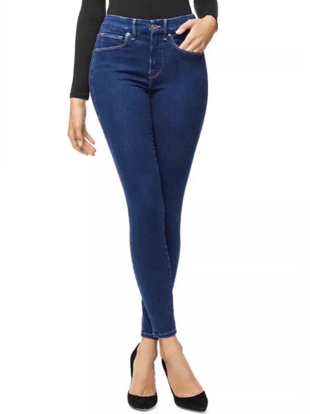 NWT Good American Good Legs Jeans 14/32 Blue 318 GL367T Dark Wash Skinny